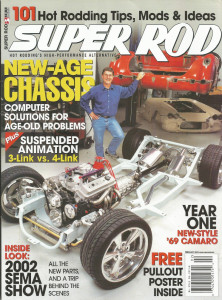 SUPER ROD 2003 FEB - CHASSIS Spcl, 3-LINK vs 4-LINK, NEW 69 CAMARO